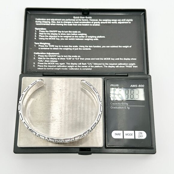 David Yurman Wide Southwest Cuff Bracelet in Sterling Silver - 17mm - Medium - Picture 13 of 13